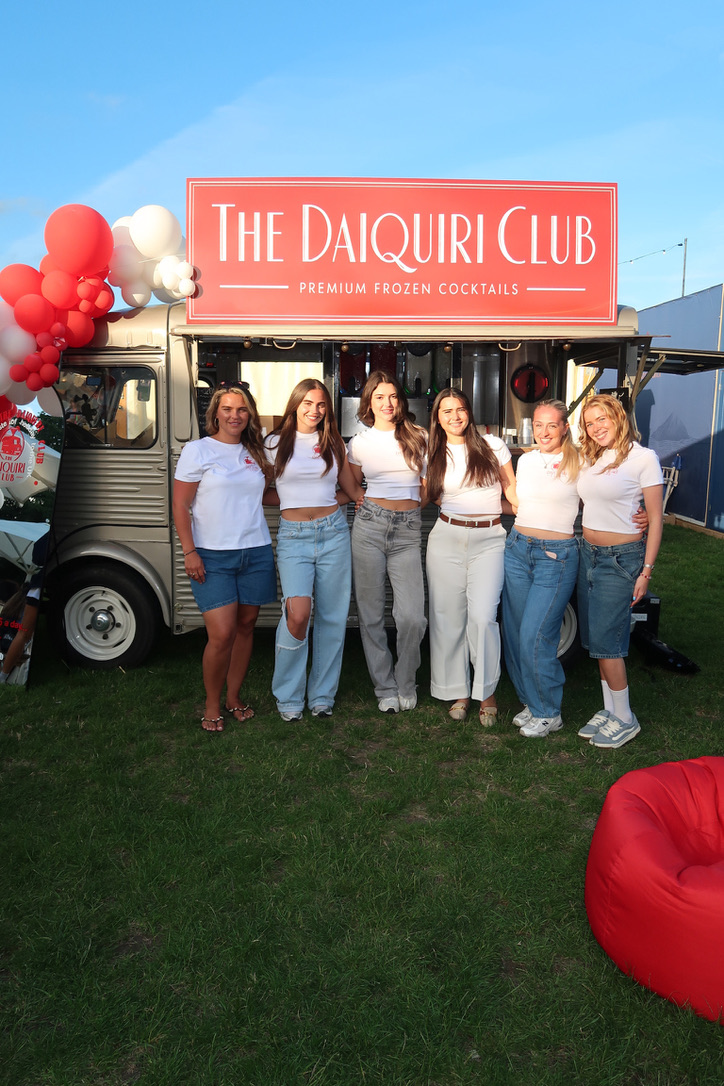 The Daiquiri Club team in front of the van
