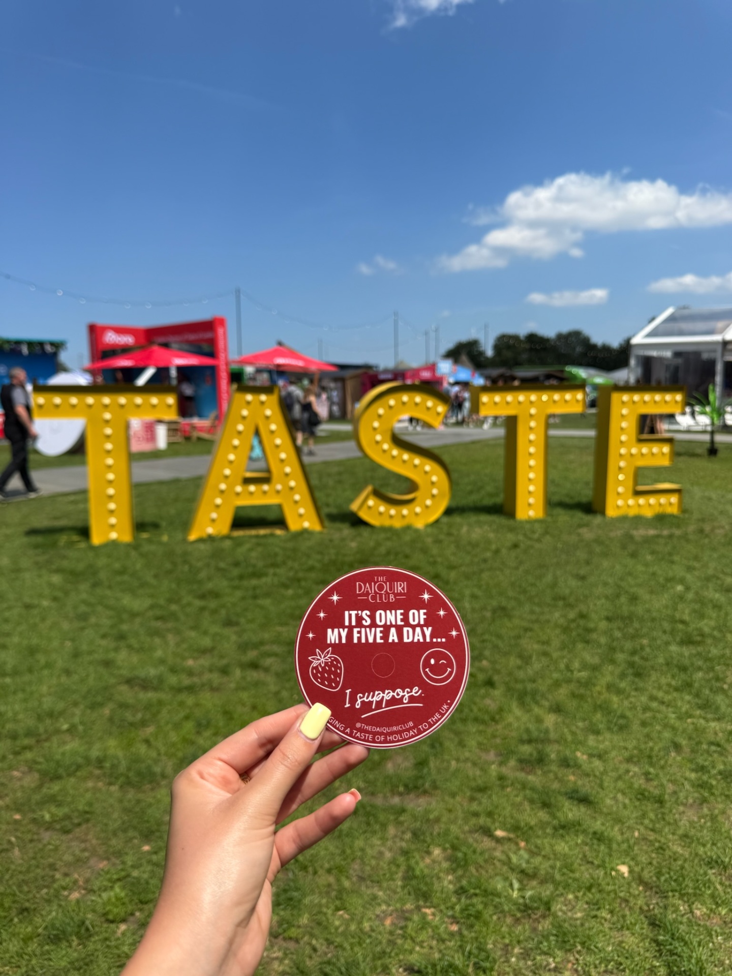 The Daiquiri Club sticker at Taste of London